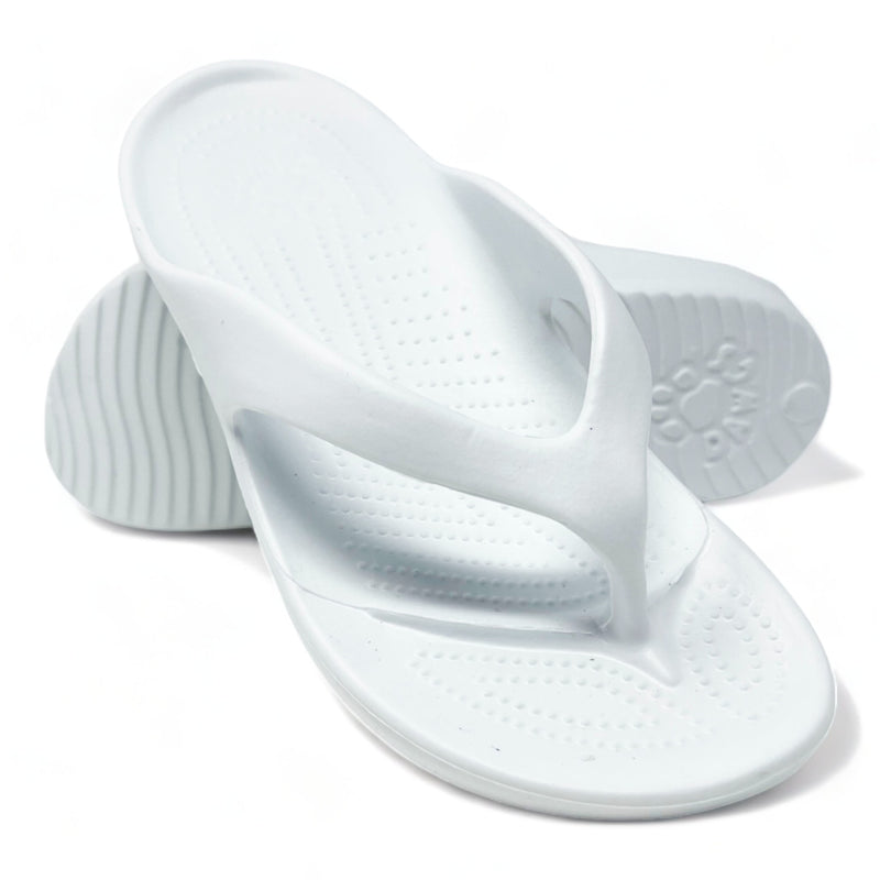 Women's Flip Flops - White