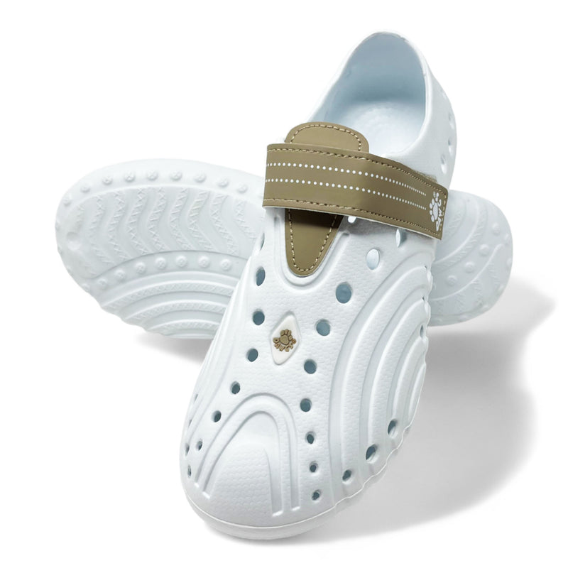 Women's Ultralite Spirit Shoes - White with Tan